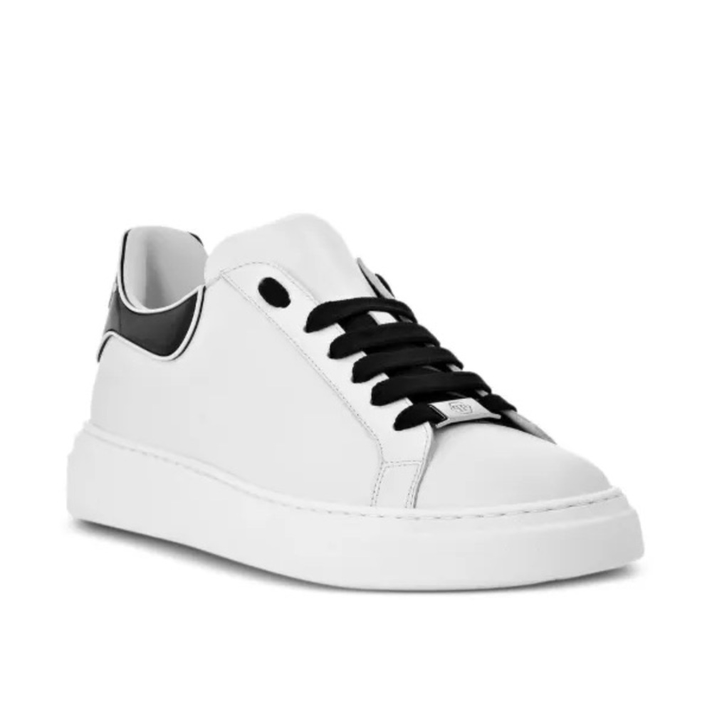 Philipp Plein Big Bang Runner White/Black Leather Sneakers - Picture 2 of 6